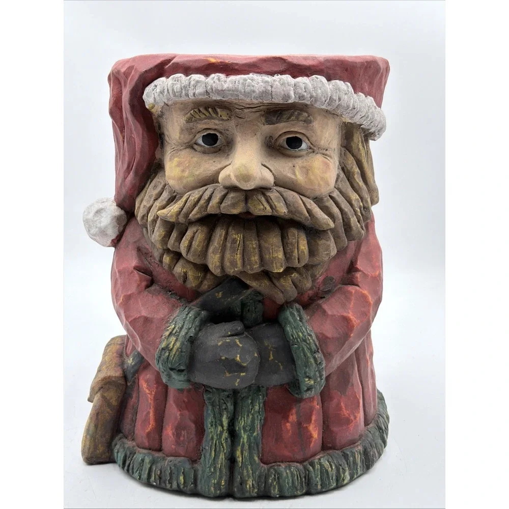 VTG RARE SANTA CLAUS Chalkware Decor 14.5